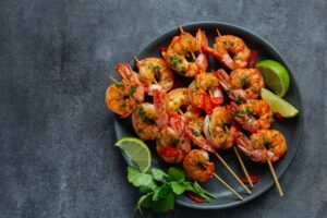 Espetinhos de Camarão