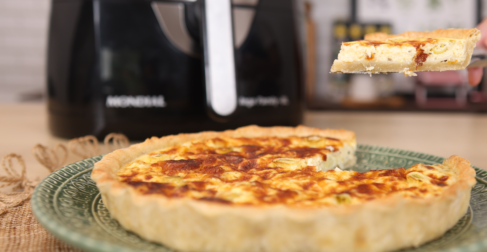 Quiche Vegetariano de Alho Poró